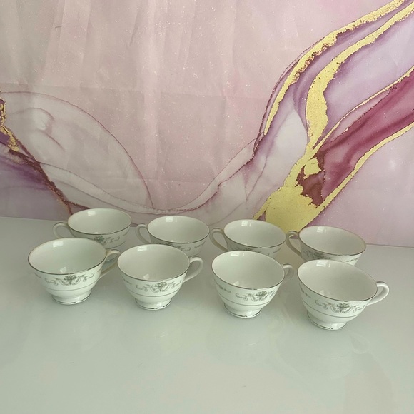rose china Other - VINTAGE ROSE CHINA 2222 GAINSBOROUGH TEA CUPS SET OF  8 - MADE IN JAPAN